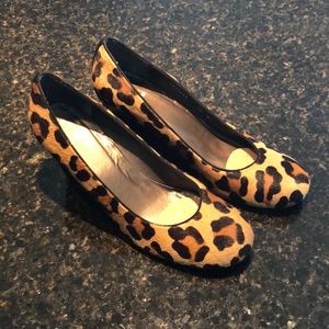 Leopard print Stuart Weitzman wedges
